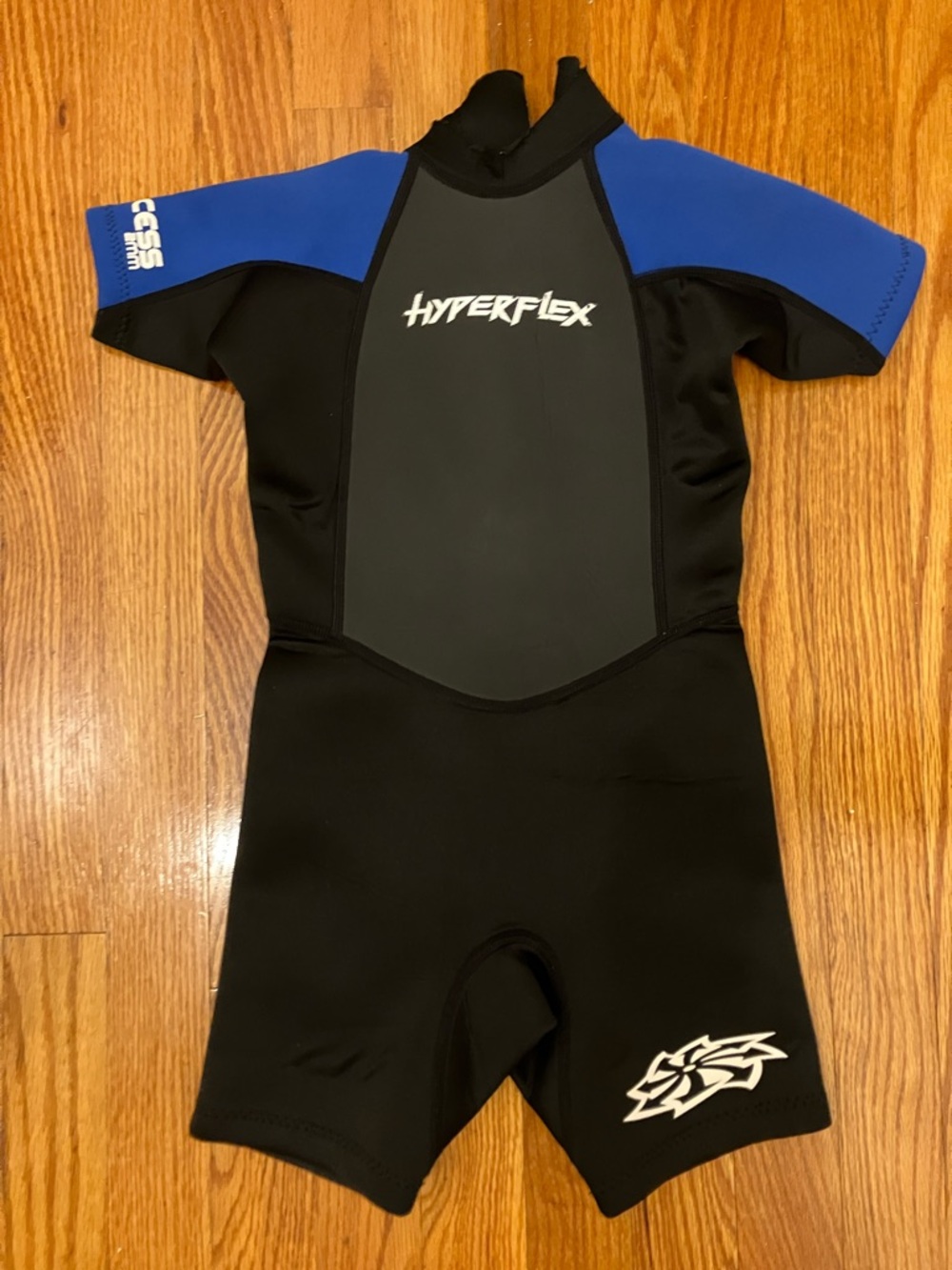Hyperflex Kids Shorty Rashguard - Black & Blue
